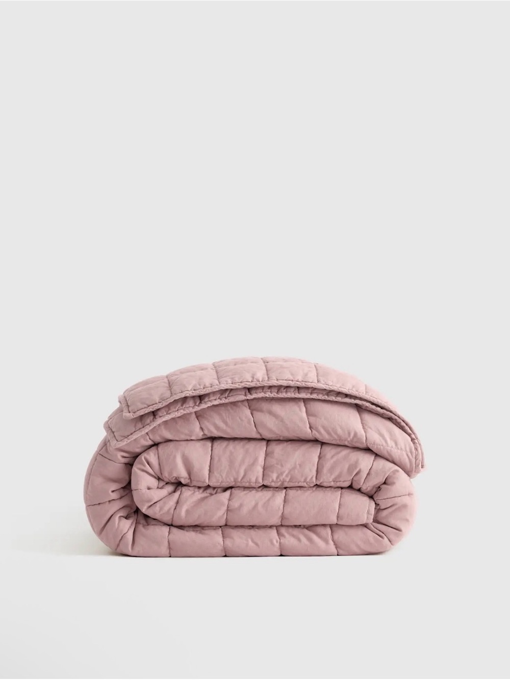 Quince NWOT European Linen Box Quilt in Dusty Mauve King/Cal King 901